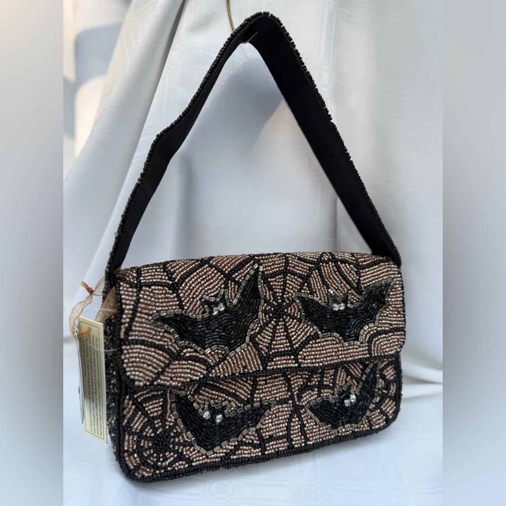 Beaded Bat Purse
